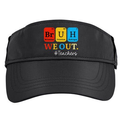 Bruh We Out Teachers Periodic Table Elements Adult Drive Performance Visor