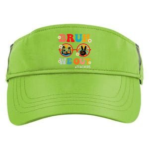 Bruh We Out Teachers Cute End Of School Year Teachers Summer Adult Drive Performance Visor