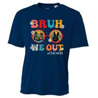 Bruh We Out Teachers Cute End Of School Year Teachers Summer Cooling Performance Crew T-Shirt