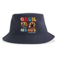 Bruh We Out Teachers Cute End Of School Year Teachers Summer Sustainable Bucket Hat