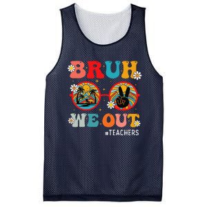 Bruh We Out Teachers Cute End Of School Year Teachers Summer Mesh Reversible Basketball Jersey Tank