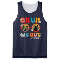 Bruh We Out Teachers Cute End Of School Year Teachers Summer Mesh Reversible Basketball Jersey Tank