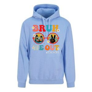 Bruh We Out Teachers Cute End Of School Year Teachers Summer Unisex Surf Hoodie