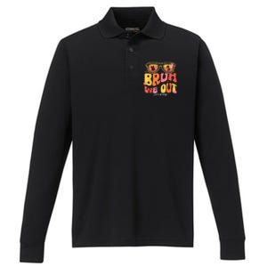 Bruh We Out Teachers Last Day Of School End Of School Year Performance Long Sleeve Polo