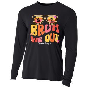 Bruh We Out Teachers Last Day Of School End Of School Year Cooling Performance Long Sleeve Crew