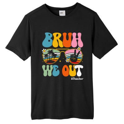 Bruh We Out Teachers End Of School Year Teacher Summer Tall Fusion ChromaSoft Performance T-Shirt