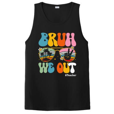 Bruh We Out Teachers End Of School Year Teacher Summer PosiCharge Competitor Tank