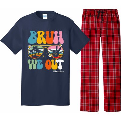 Bruh We Out Teachers End Of School Year Teacher Summer Pajama Set