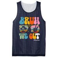 Bruh We Out Teachers End Of School Year Teacher Summer Mesh Reversible Basketball Jersey Tank