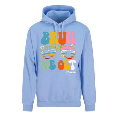 Bruh We Out Teachers End Of School Year Teacher Summer Unisex Surf Hoodie