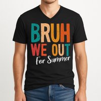 Bruh We Out For Summer Break Last Day Of School 2025 V-Neck T-Shirt