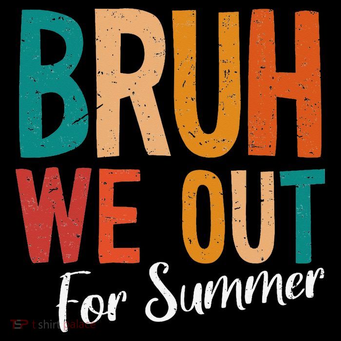 Bruh We Out For Summer Break Last Day Of School 2025 Pom Pom 12in Knit Beanie