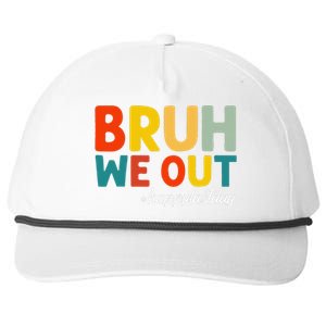 Bruh We Out Happy Last Day Of School Teacher Students Summer Snapback Five-Panel Rope Hat