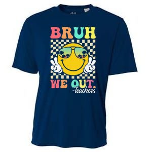 Bruh We Out Happy Last Day Of School Teacher Student Summer Cooling Performance Crew T-Shirt