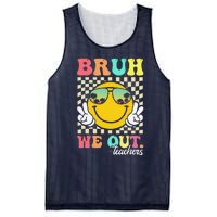 Bruh We Out Happy Last Day Of School Teacher Student Summer Mesh Reversible Basketball Jersey Tank