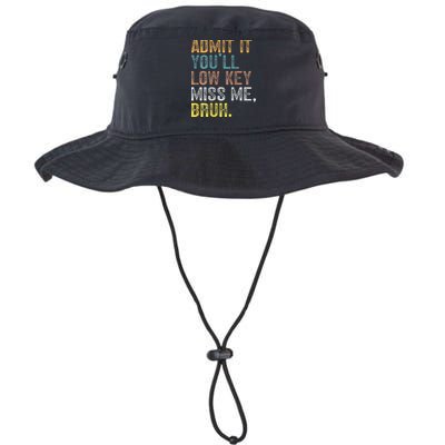 Bruh We Out Teachers 2-Sided Admit It Youll Low Key Miss Me Bucket Hat