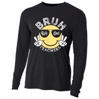 Bruh We Out Teachers Funny End Of School Year Cooling Performance Long Sleeve Crew