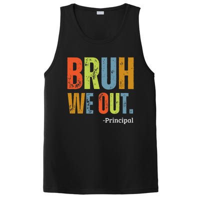 Bruh We Out Principal End Of School Year Teacher Summer PosiCharge Competitor Tank