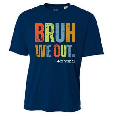 Bruh We Out Principal End Of School Year Teacher Summer Cooling Performance Crew T-Shirt