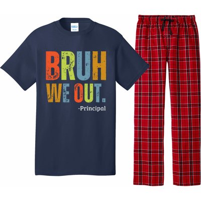 Bruh We Out Principal End Of School Year Teacher Summer Pajama Set