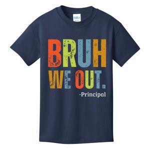 Bruh We Out Principal End Of School Year Teacher Summer Kids T-Shirt