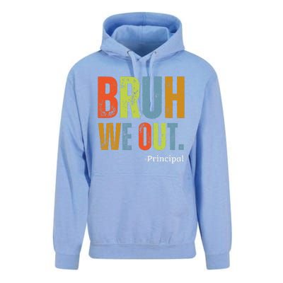 Bruh We Out Principal End Of School Year Teacher Summer Unisex Surf Hoodie