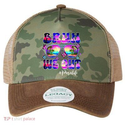 Bruh We Out Summer Para Life Sunglasses Tie Dye Legacy Tie Dye Trucker Hat
