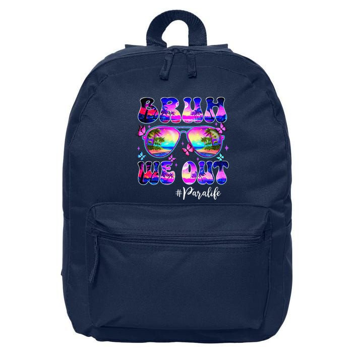 Bruh We Out Summer Para Life Sunglasses Tie Dye 16 in Basic Backpack