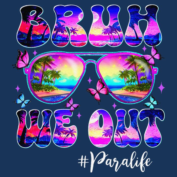 Bruh We Out Summer Para Life Sunglasses Tie Dye 16 in Basic Backpack