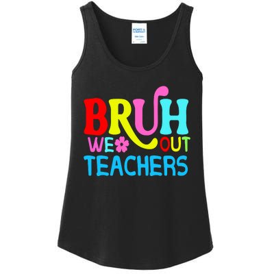 Bruh We Out Teachers Celebration Ladies Essential Tank