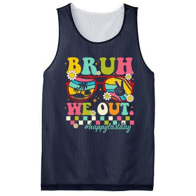 Bruh We Out Teachers Summer Happy Last Day Of School Teacher Mesh Reversible Basketball Jersey Tank