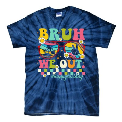 Bruh We Out Teachers Summer Happy Last Day Of School Teacher Tie-Dye T-Shirt