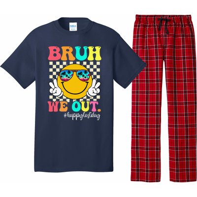 Bruh We Out Teachers Summer Retro Last Day Of School Teacher Pajama Set