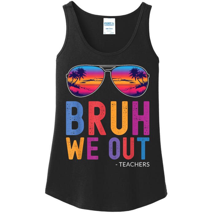 Bruh We Out Teachers Summer Last Day Of School Men Women Ladies Essential Tank