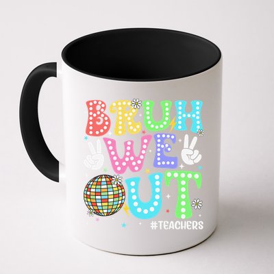 Bruh We Out Teachers Retro Disco Happy Last Day Of School Mug