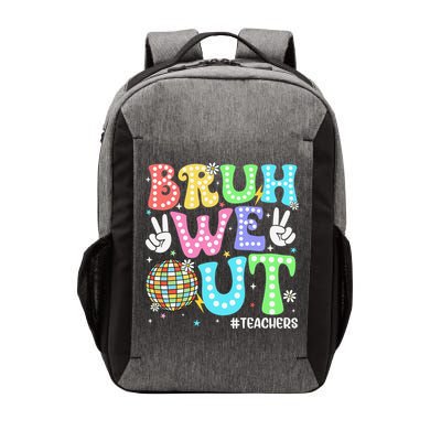 Bruh We Out Teachers Retro Disco Happy Last Day Of School Vector Backpack