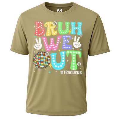 Bruh We Out Teachers Retro Disco Happy Last Day Of School Performance Shirt