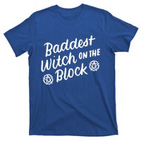 Baddest Witch On The Block Funny Halloween Teen Gift T-Shirt