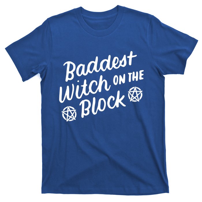 Baddest Witch On The Block Funny Halloween Teen Gift T-Shirt