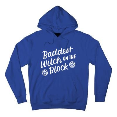 Baddest Witch On The Block Funny Halloween Teen Gift Tall Hoodie