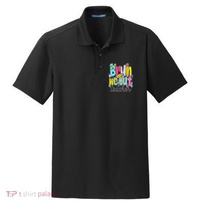 Bruh We Out Teachers Happy Last Day Of School Teacher Women Dry Zone Grid Polo