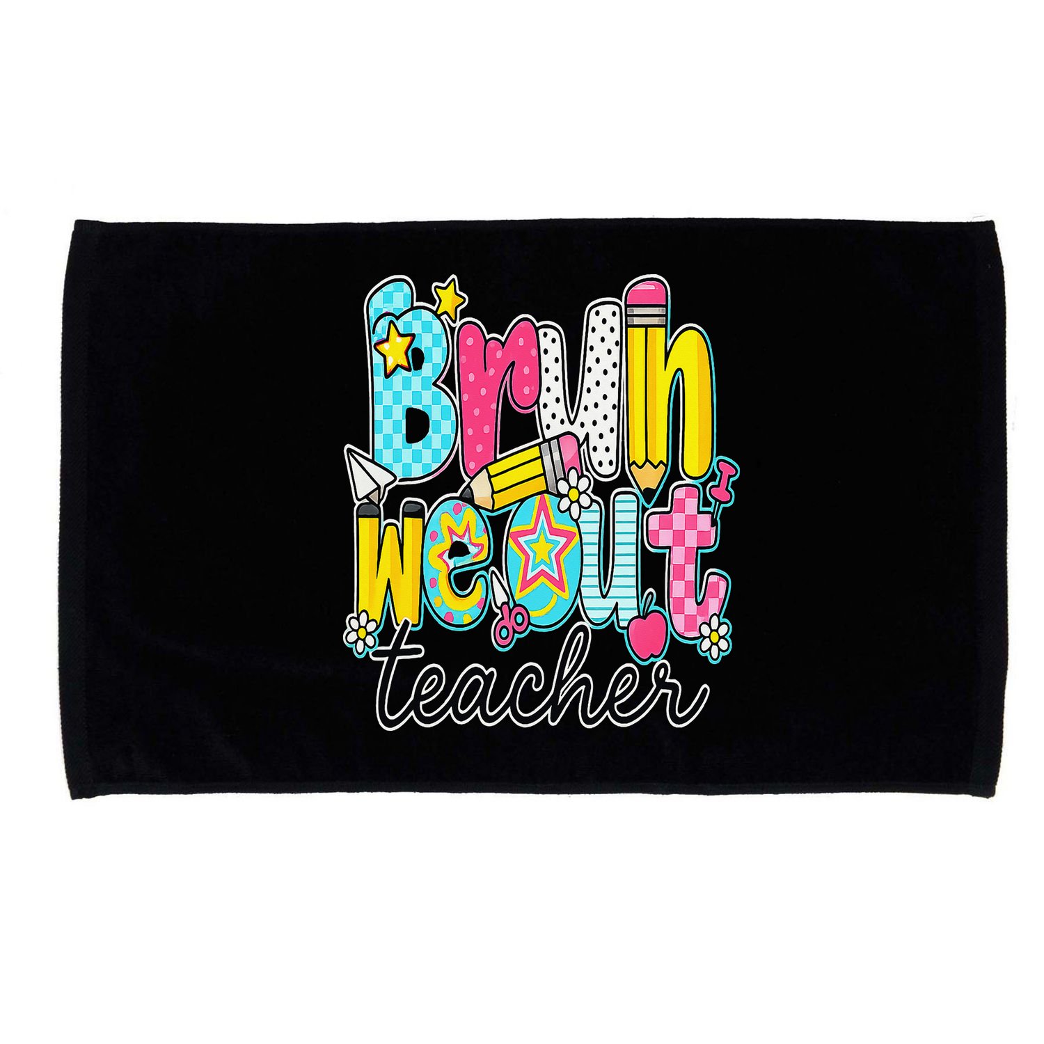 Bruh We Out Teachers Happy Last Day Of School Teacher Women Microfiber Hand Towel