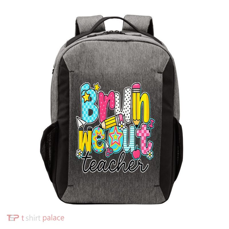 Bruh We Out Teachers Happy Last Day Of School Teacher Women Vector Backpack