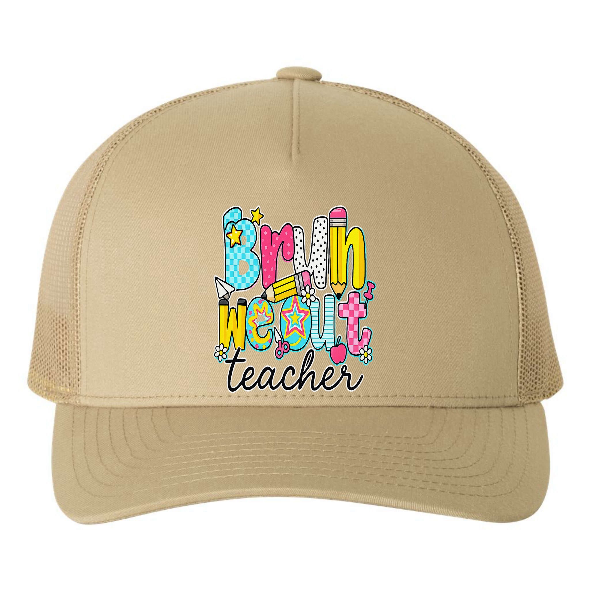 Bruh We Out Teachers Happy Last Day Of School Teacher Women Yupoong Adult 5-Panel Trucker Hat