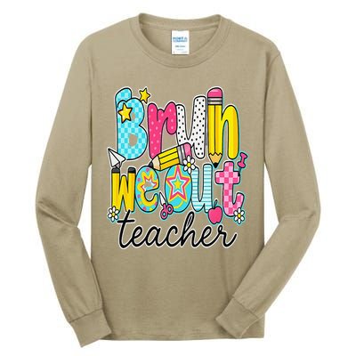 Bruh We Out Teachers Happy Last Day Of School Teacher Women Tall Long Sleeve T-Shirt