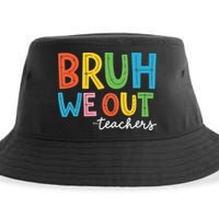 Bruh We Out Teachers Funny End Of School Year Teacher Sustainable Bucket Hat