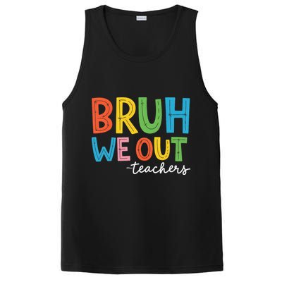Bruh We Out Teachers Funny End Of School Year Teacher PosiCharge Competitor Tank