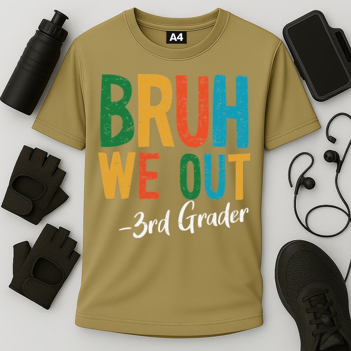Bruh We Out 3rd Grade Teacher Last Day Of School 2025 Cooling Performance Crew T-Shirt