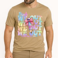Bruh We Out Tie Dye Happy Last Day Of School Coquette Bow Cooling Performance Crew T-Shirt