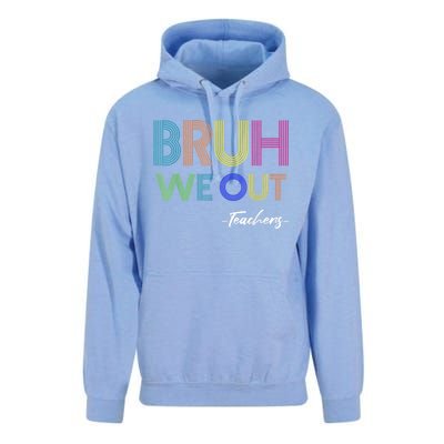 Bruh We Out Teachers End Of School Year Teacher Summer Unisex Surf Hoodie